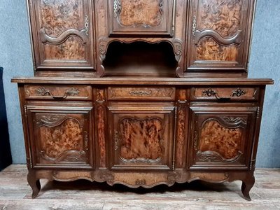 Important Two-body Buffet In Walnut And Burl 
