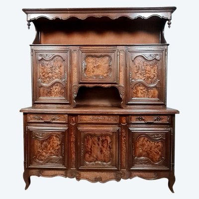 Important Two-body Buffet In Walnut And Burl 