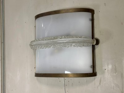 Pair Of Murano Glass Venetian Sconces Circa 1950