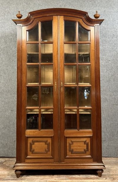 Bibliothèque style Louis XVI en acajou 