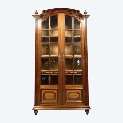 Bibliothèque style Louis XVI en acajou 