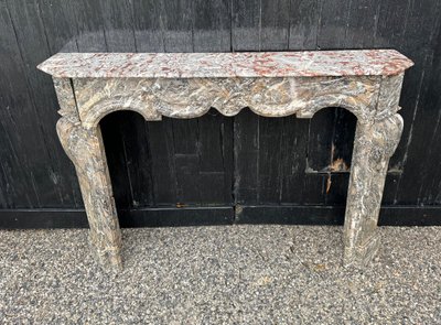 Regency Kamin Aus Grauem Marmor Des Ardennes, 18. Jahrhundert