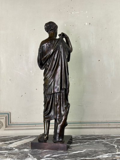 Diane De Gabies, Bronzo antico, patina marrone XIX secolo