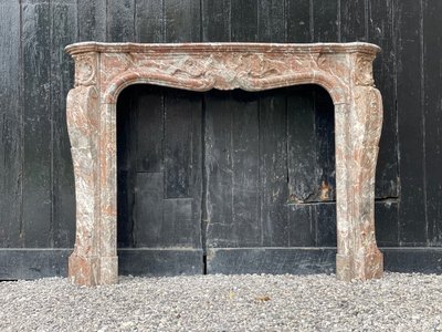 Mantello in stile Regence in marmo di Rance, 1880 circa