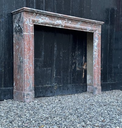 Kamin Im Stil Louis XIV Aus Marmor De Rance, Um 1880