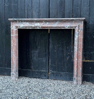 Kamin Im Stil Louis XIV Aus Marmor De Rance, Um 1880
