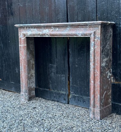Kamin Im Stil Louis XIV Aus Marmor De Rance, Um 1880