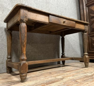 Bureau époque Louis XIII en bois massif
