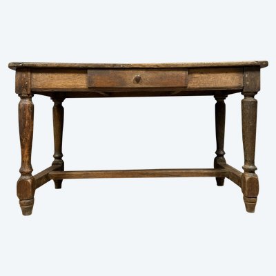 Bureau époque Louis XIII en bois massif