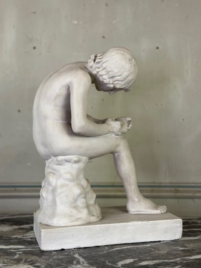 Spinario, calco in gesso di epoca antica, circa 1900