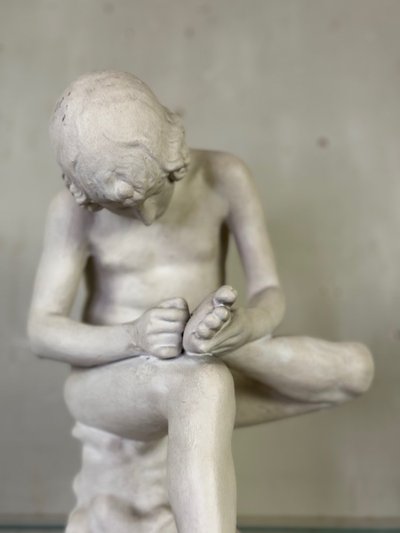 Spinario, calco in gesso di epoca antica, circa 1900