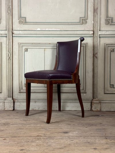 Suite De 4 Chaises Et 4 Fauteuils Artdeco En Palissandre Vers 1930
