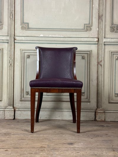 Suite De 4 Chaises Et 4 Fauteuils Artdeco En Palissandre Vers 1930