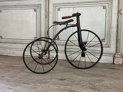Tricycle D’enfants En Fer Forgé, Vers 1900