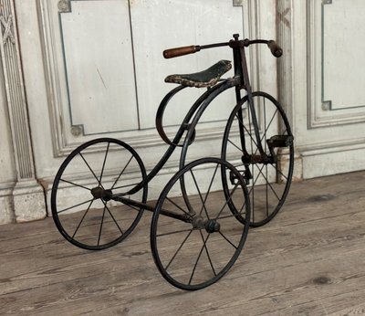 Tricycle D’enfants En Fer Forgé, Vers 1900