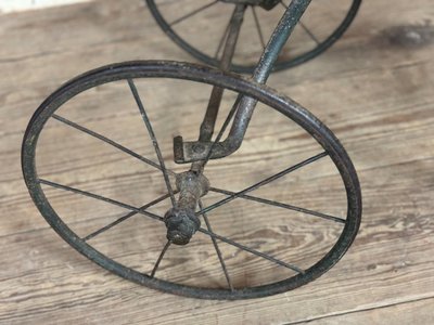 Tricycle D’enfants En Fer Forgé, Vers 1900