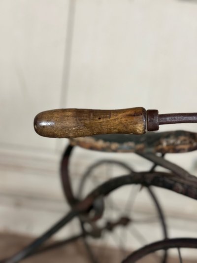 Tricycle D’enfants En Fer Forgé, Vers 1900