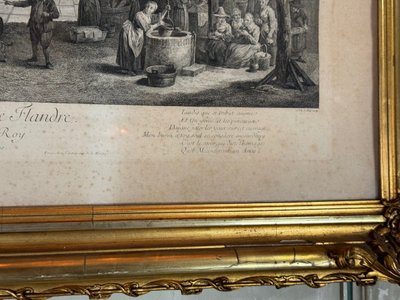 Suite De 4 Gravures, Retirage XIXème, Très Beaux Cadres Napoléon III