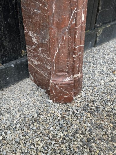 Louis XV style mantel in Rance marble, circa 1880