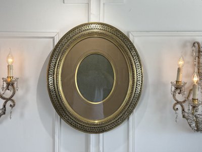 PAIRE DE GRANDS CADRES EPOQUE NAPOLEON III AVEC LES PASSES PARTOUT ET VITRES