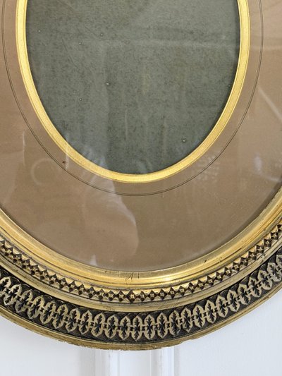 PAIRE DE GRANDS CADRES EPOQUE NAPOLEON III AVEC LES PASSES PARTOUT ET VITRES