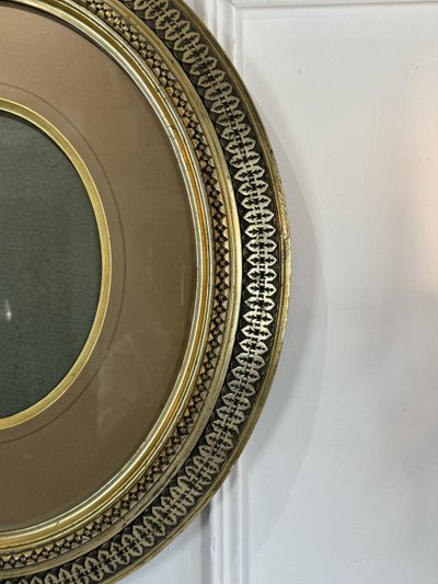 PAIRE DE GRANDS CADRES EPOQUE NAPOLEON III AVEC LES PASSES PARTOUT ET VITRES