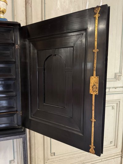 Antwerp Cabinet in Ebony and Bone, 17th Century