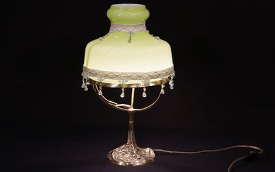 Lampada Art Déco di Leleu