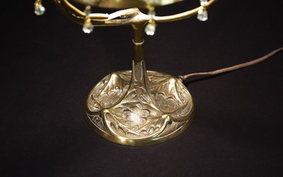 Lampada Art Déco di Leleu