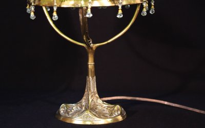 Lampada Art Déco di Leleu