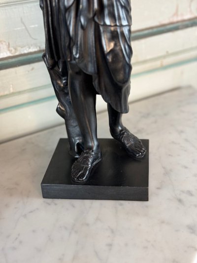 Diane De Gabies, Bronze d'Après L’antique, Patine Noire  XIXème Siècle