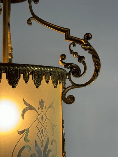 Napoleon III Style Bronze Lantern Circa 1900