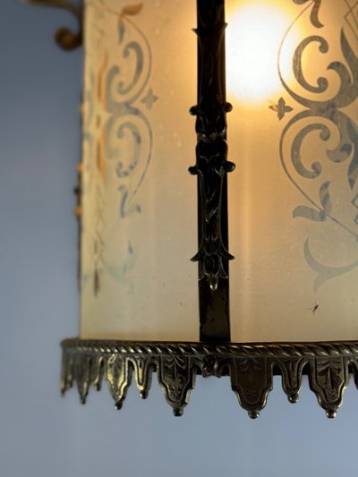 Napoleon III Style Bronze Lantern Circa 1900