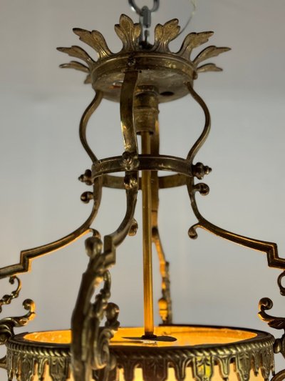 Napoleon III Style Bronze Lantern Circa 1900