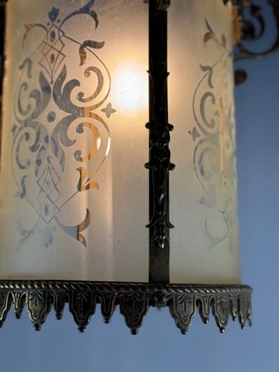 Napoleon III Style Bronze Lantern Circa 1900