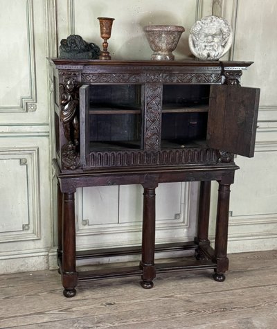 Renaissance credenza, Dressoir-cabinet, Netherlands, 17th century