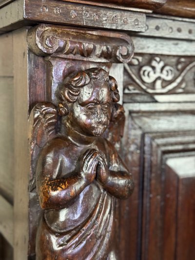 Renaissance credenza, Dressoir-cabinet, Netherlands, 17th century