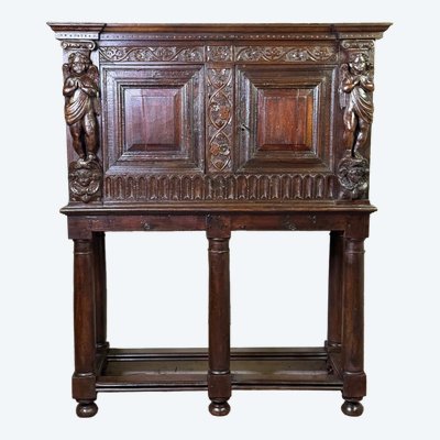 Renaissance credenza, Dressoir-cabinet, Netherlands, 17th century