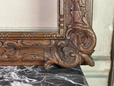 Cadre Regence En Chêne Sculpté, XVIIIème Siècle