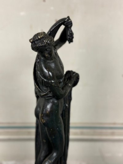 Venere Callipigia, scultura in bronzo patinato nero, Grand Tour, XIX secolo