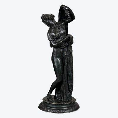 Venere Callipigia, scultura in bronzo patinato nero, Grand Tour, XIX secolo