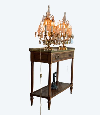 Console En Acajou Louis XVI, XVIIIème siècle