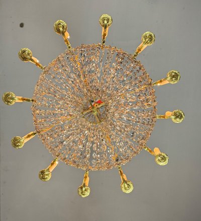 Borsa di perle in bronzo dorato, inizio XIX secolo