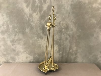 Antique brass mantelpiece from the 19th century Charles X period