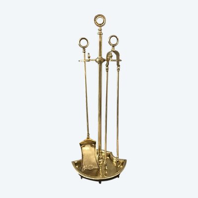 Antique brass mantelpiece from the 19th century Charles X period