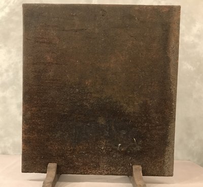 Beautiful old cast iron fireplace plate from the early 19th century