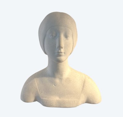Busto in gesso di Eleonora d'Aragona