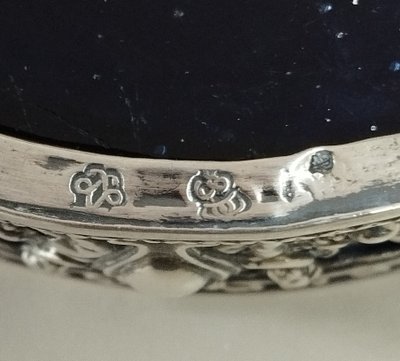 Coppia di saliere in argento del XIX secolo