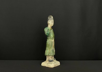Glazed terracotta statuette – Ming style, China, 19th century