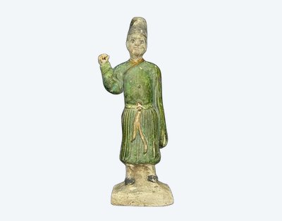 Glazed terracotta statuette – Ming style, China, 19th century
